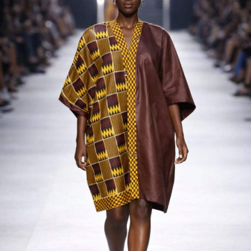 Ghana kente and brocade combination with hairband